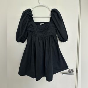 Abercrombie Emerson Poplin Puff Sleeve Mini Dress